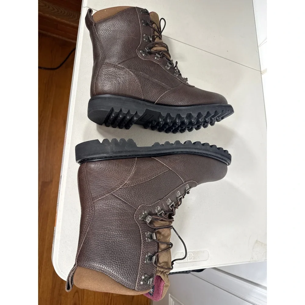 Cabelas Mens Gore-Tex Hunting Boots Brown Leather Waterproof Hiking 8000057